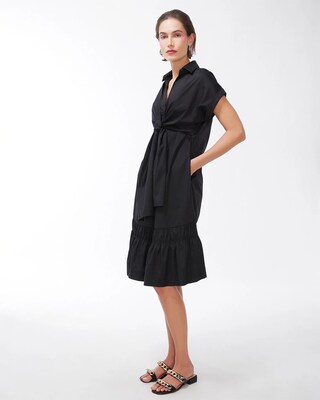 Black Label Poplin Bow Dress