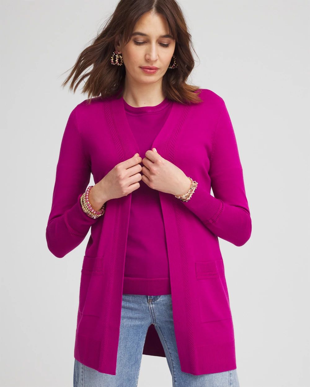 Open-Front Cardigan