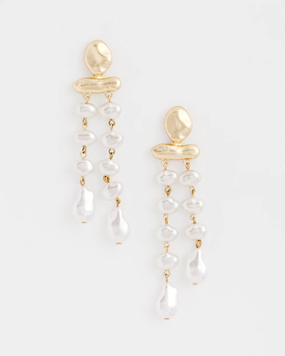 No Droop® Dripping Pearl Earrings
