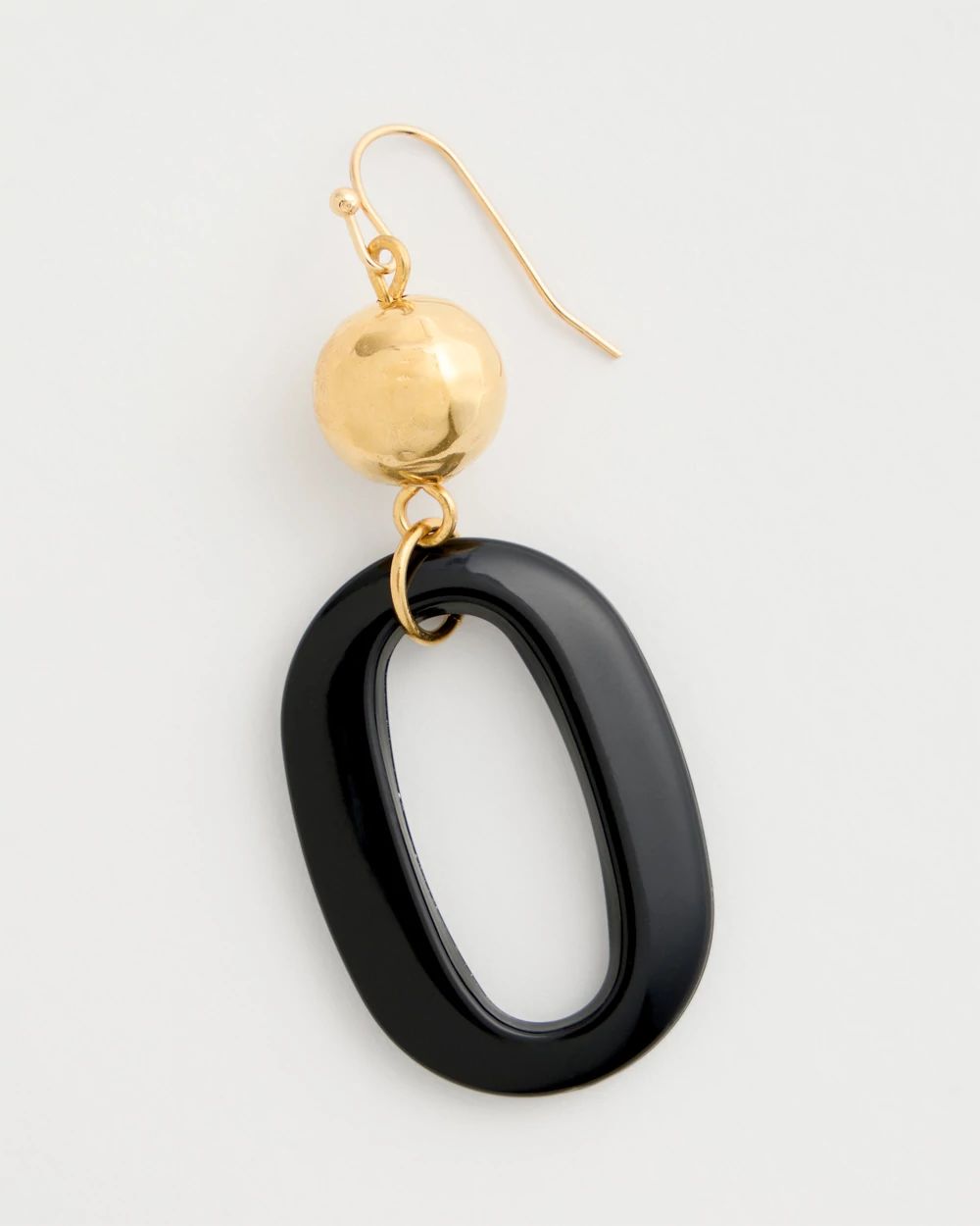 Oval Drop Earrings click to view larger image.