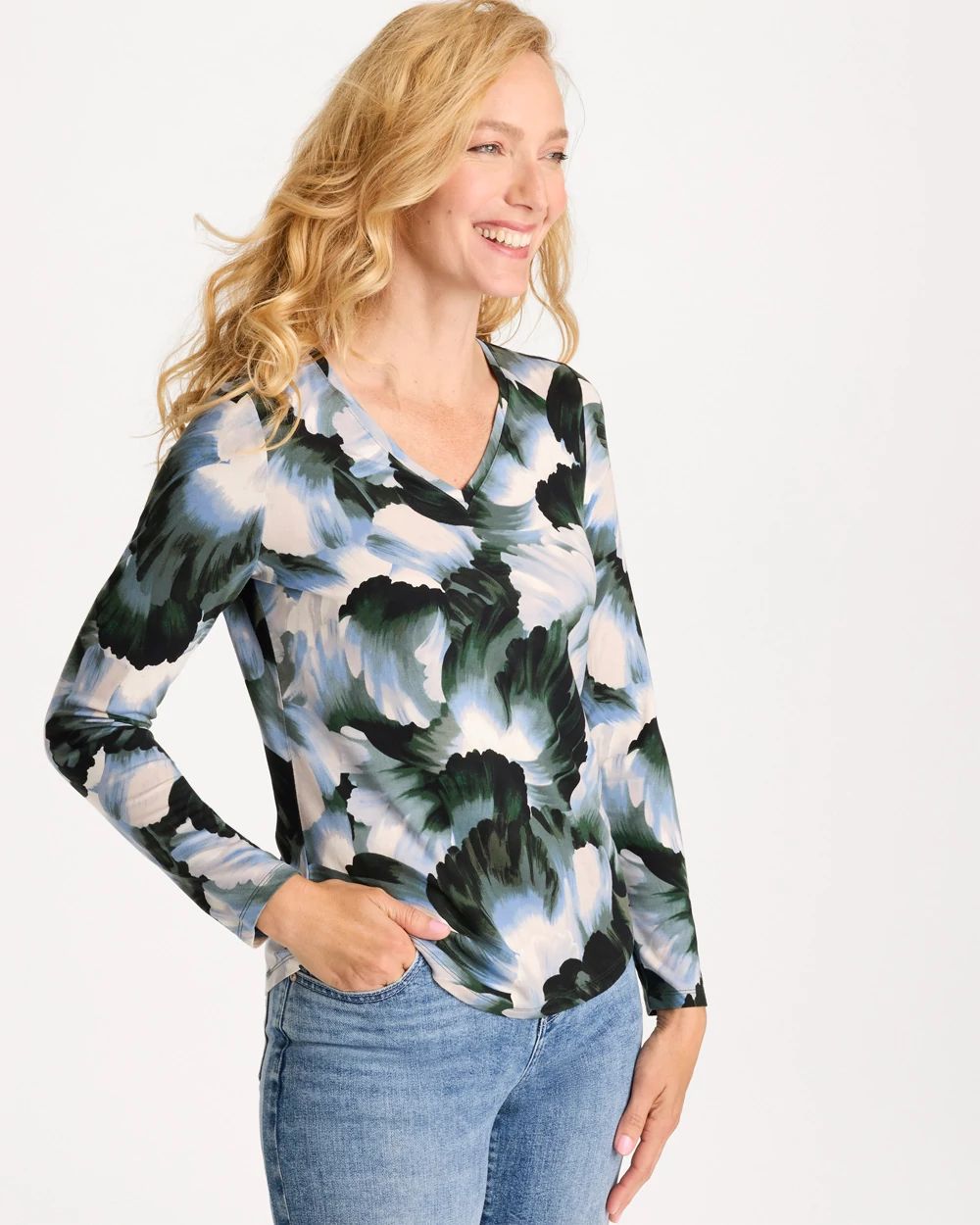 Touch of Cool™ V-Neck Layering Tee
