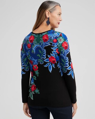 Touch of Cool Floral Layering Tee