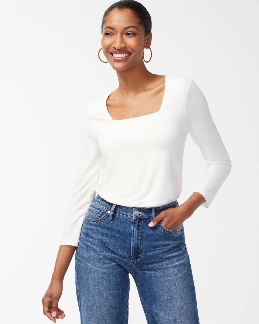 Touch of Cool™ Square Neck Tee