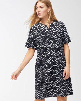Zenergy UPF Neema Pebble Ruffle Sleeve Dress