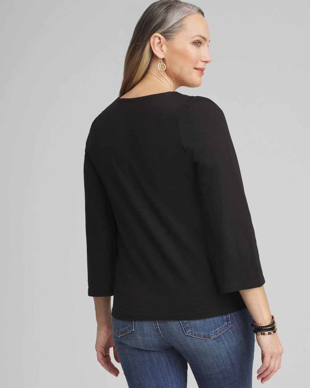 Square Neck Bell Sleeve Top