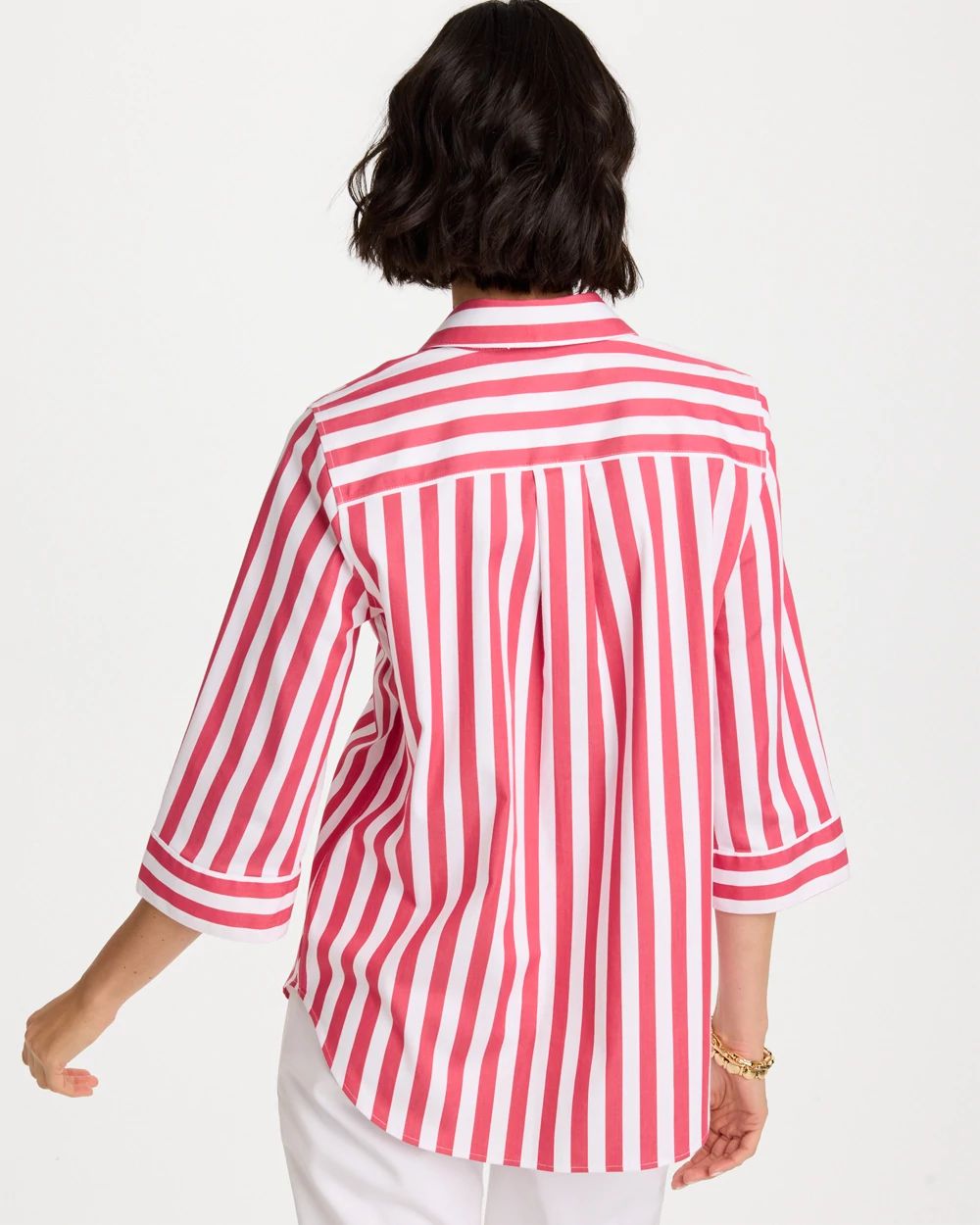 No Iron™ Striped Stretch Tunic