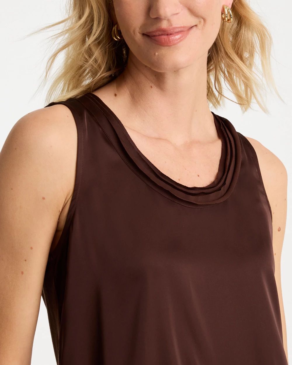Jersey Satin Tank Top click to view larger image.