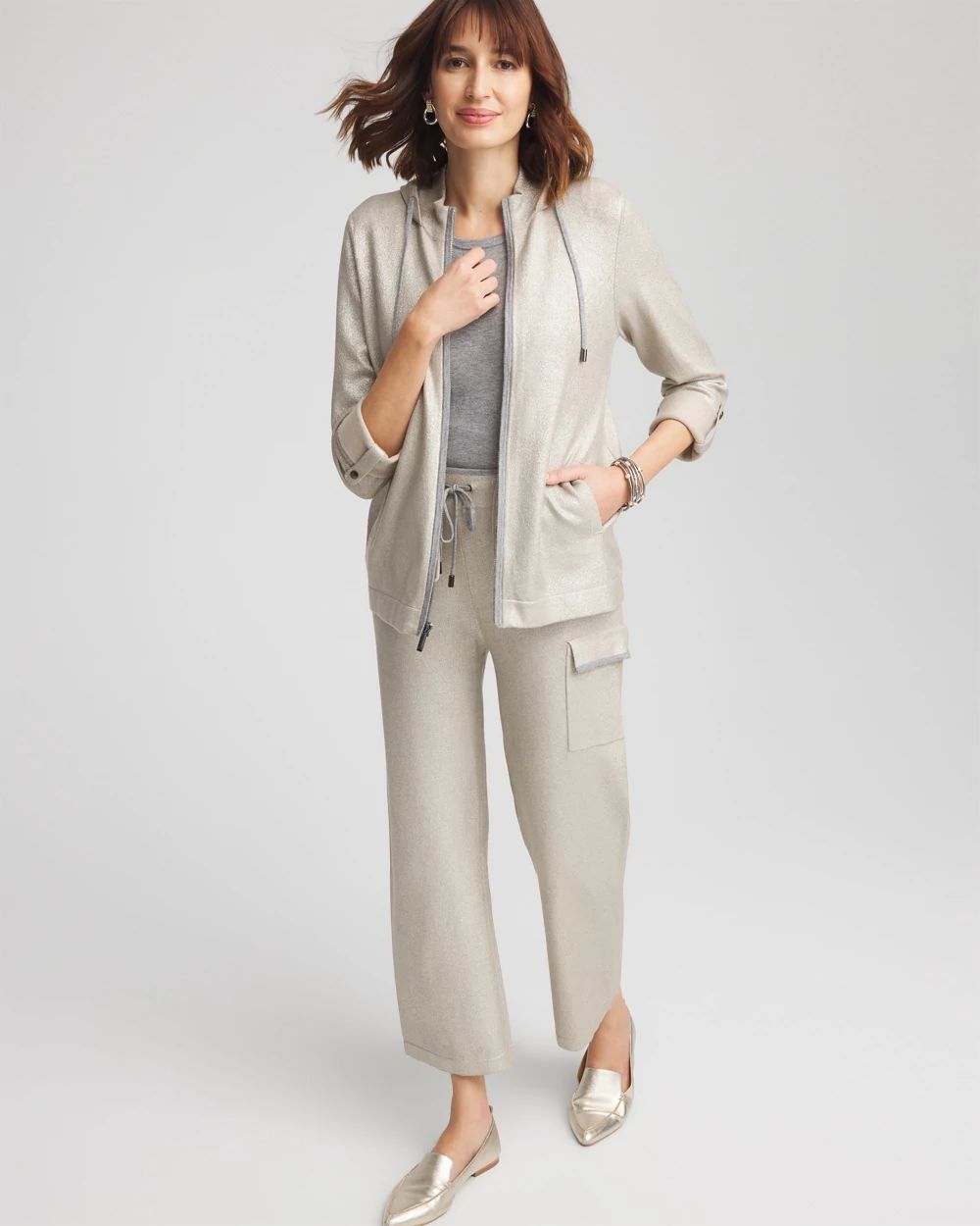 Zenergy® Luxe Foiled Cashmere Blend Hoodie