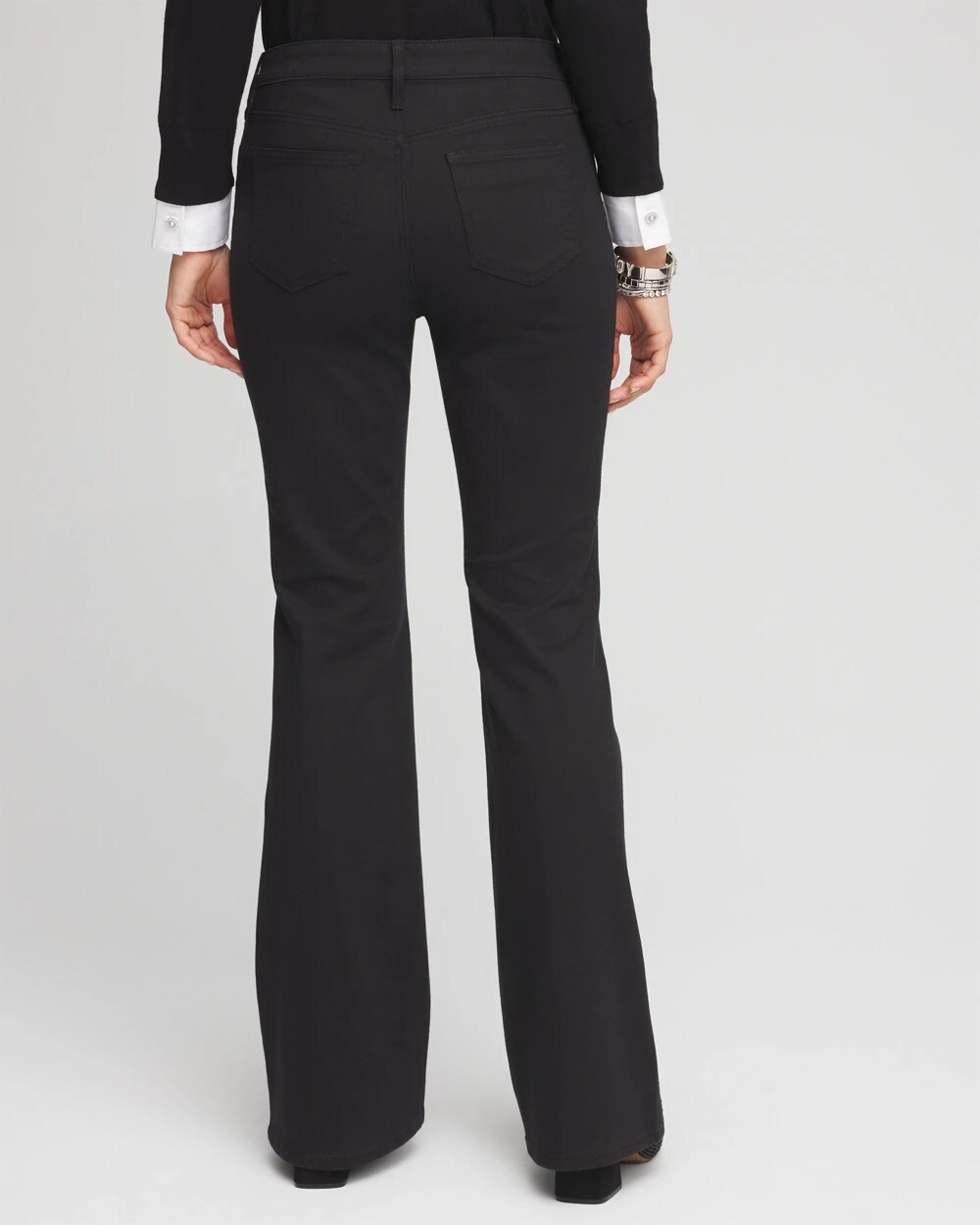 Girlfriend Embellished Flare Jeans