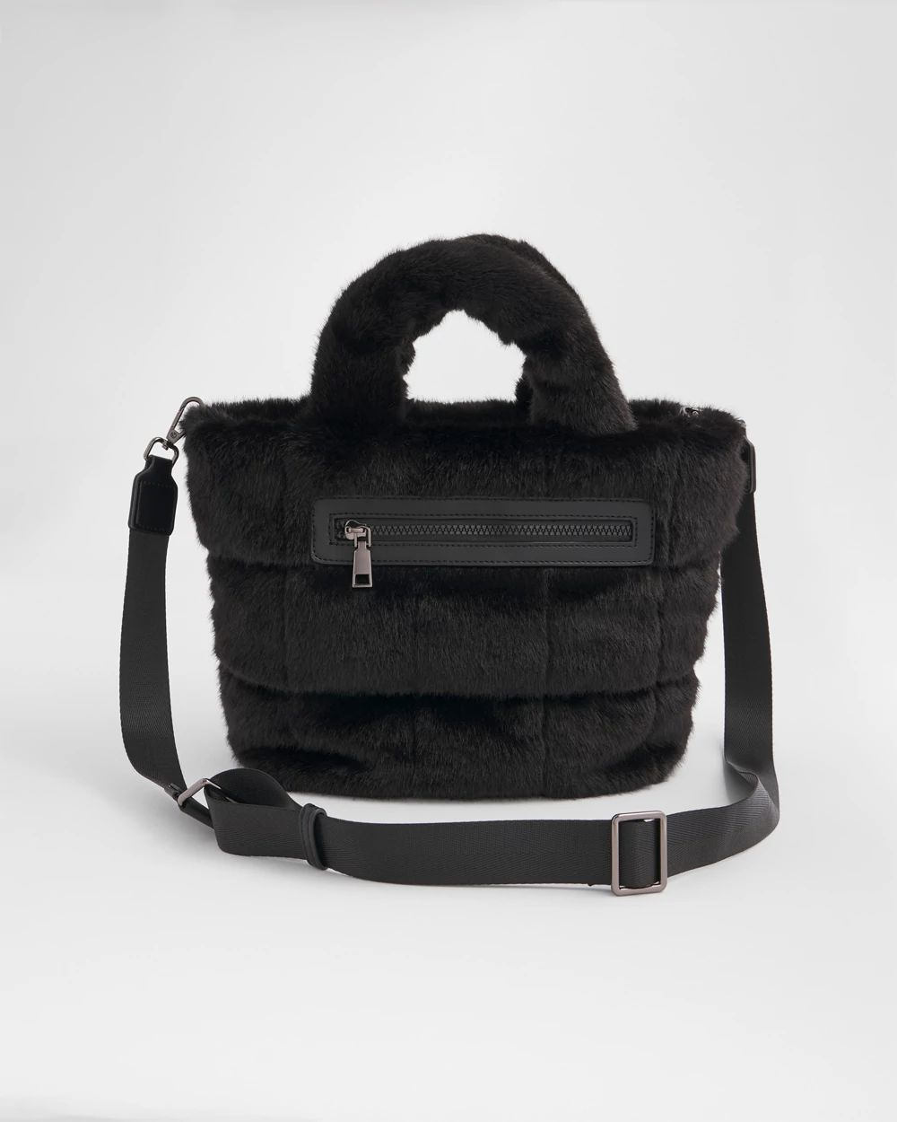 Faux Fur Puffer Tote