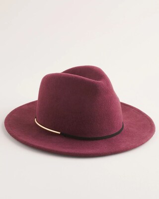 Red Felt Fedora Hat