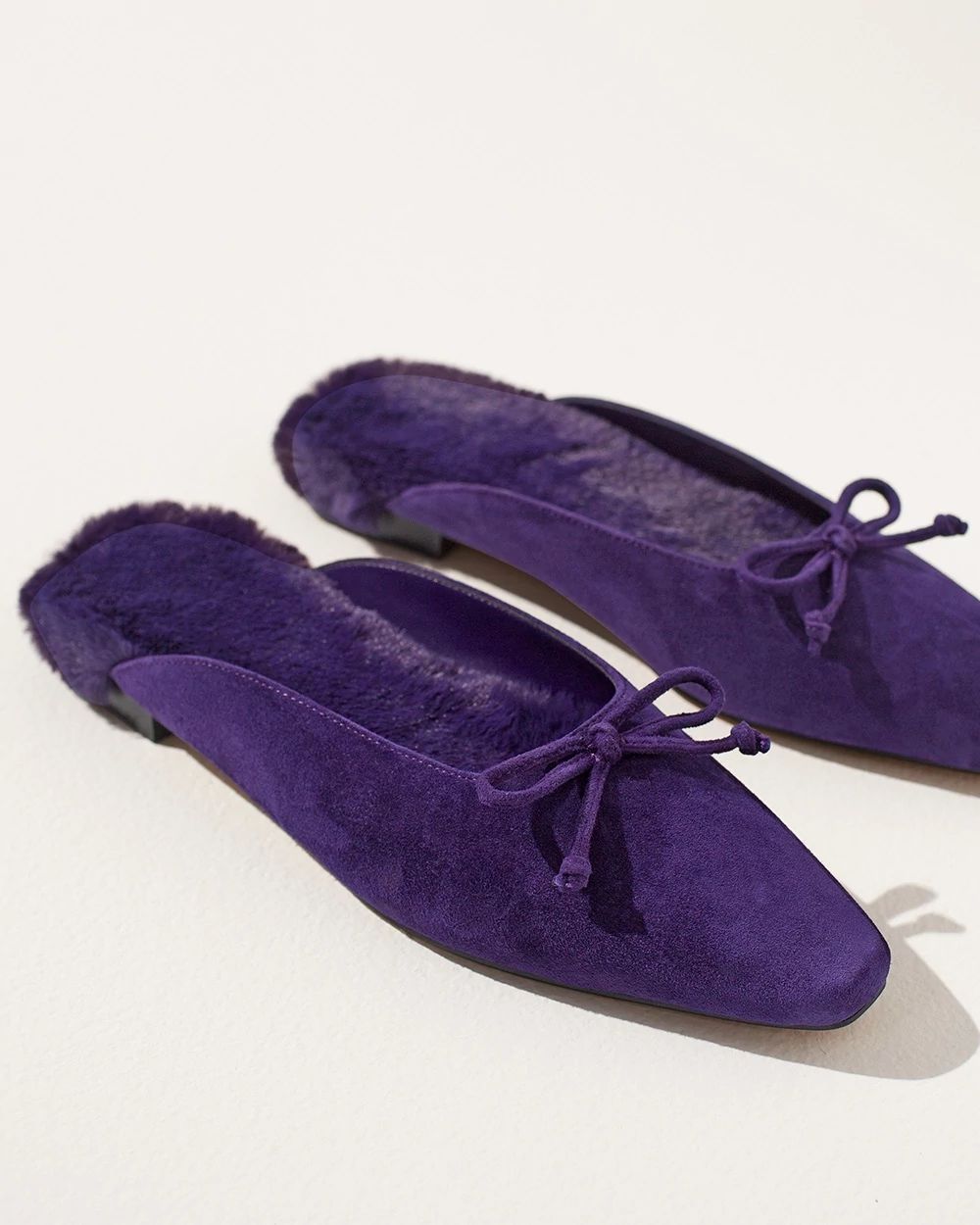 Suede Ballet Slides