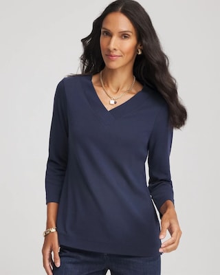 Pima Cotton 3/4 Sleeve Tee