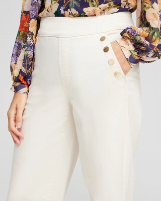 Pull-On Wide Leg Jeans