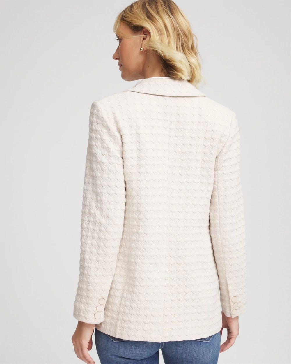 Textured Knit Blazer