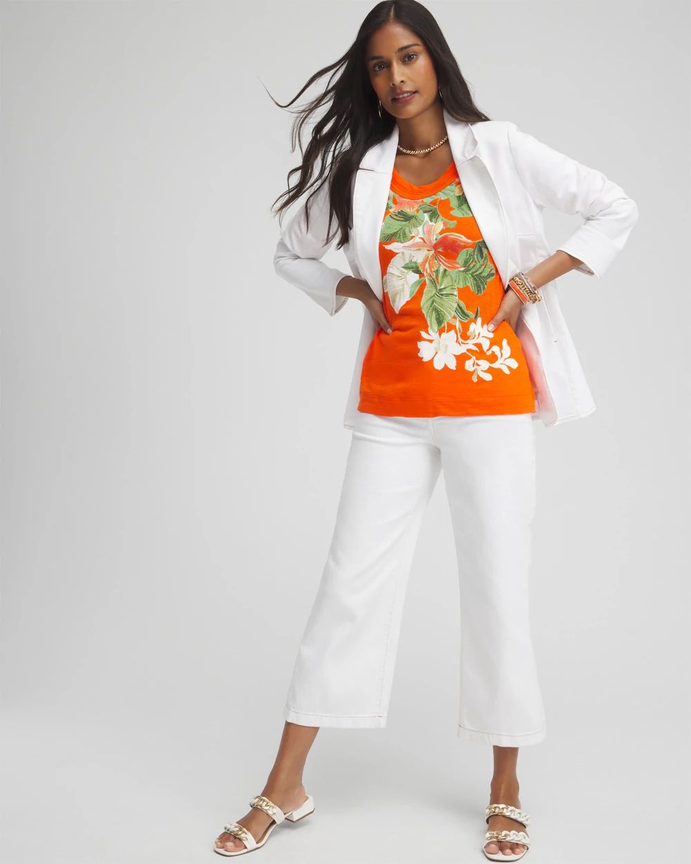 Orchid Scoop Neck Tee