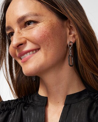 Pavé Linear Earrings