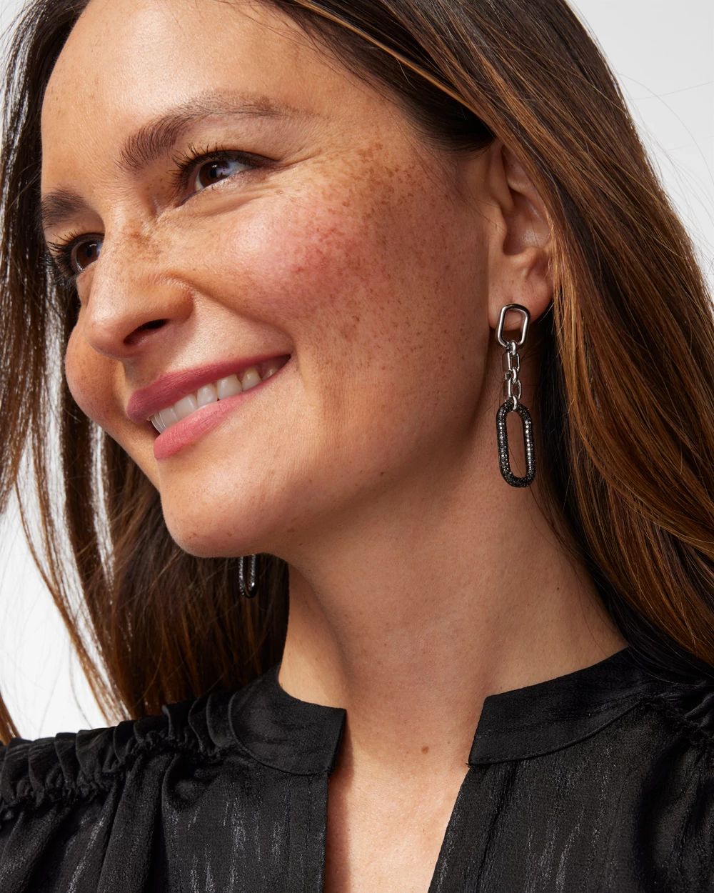 Pavé Linear Earrings