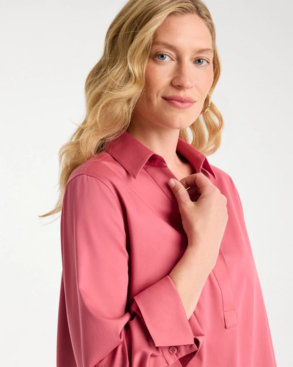 No Iron™ Stretch Long-Sleeve Tunic click to view larger image.
