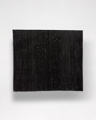 Metallic Stripe Oblong Scarf click to view larger image.