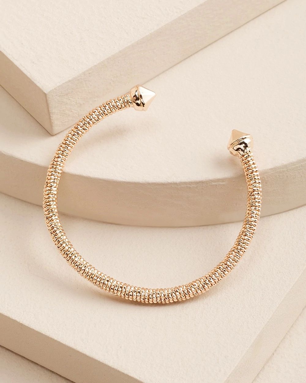 Goldtone Mesh Bangle Bracelet