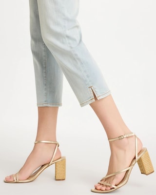 Girlfriend Slim Capri Jeans click to view larger image.