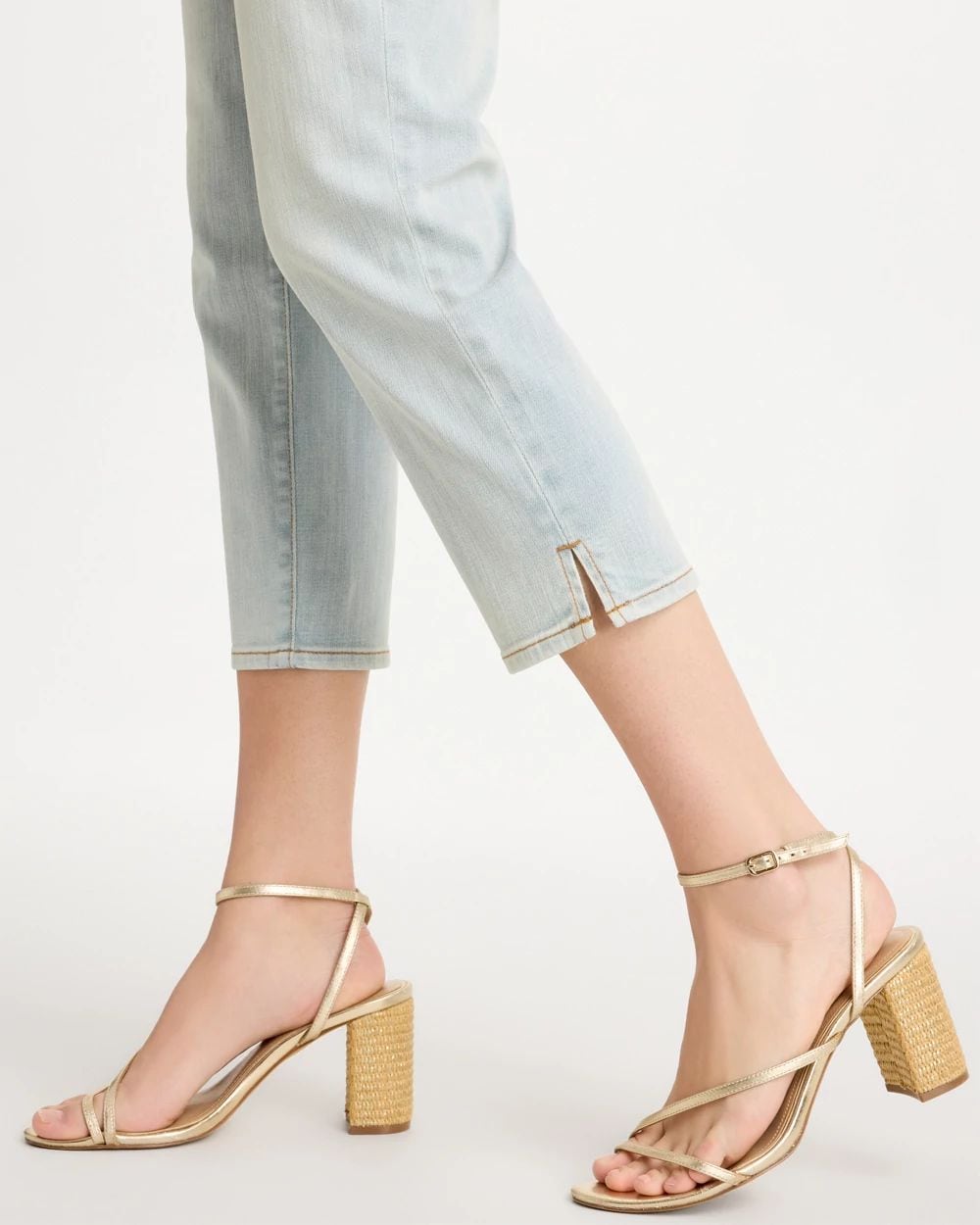 Girlfriend Slim Capri Jeans