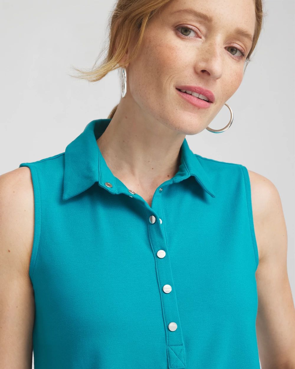 Zenergy® UPF Sleeveless Polo Dress click to view larger image.