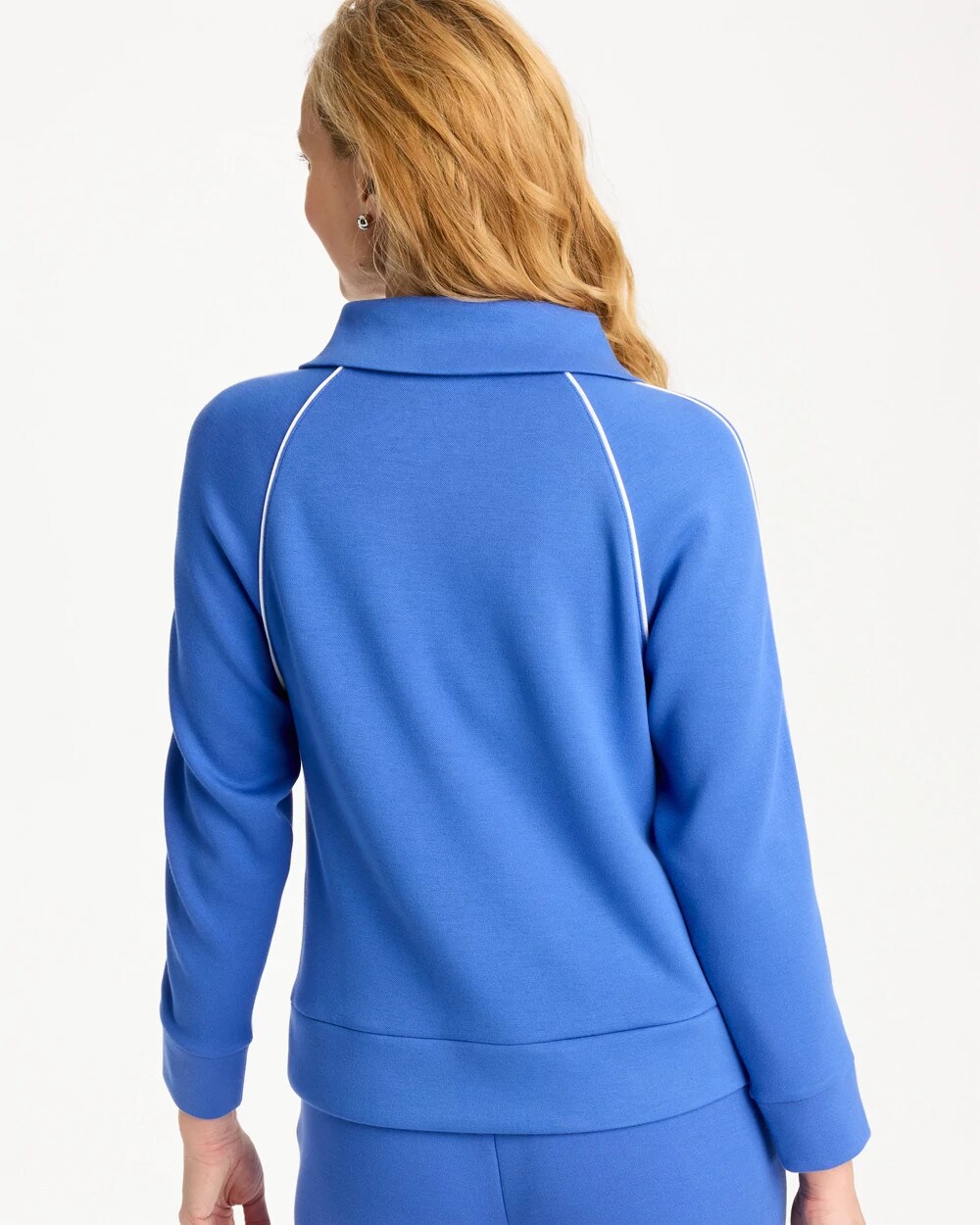 Zenergy® Soft Pique Half-Zip Pullover Top - thumbnail 3
