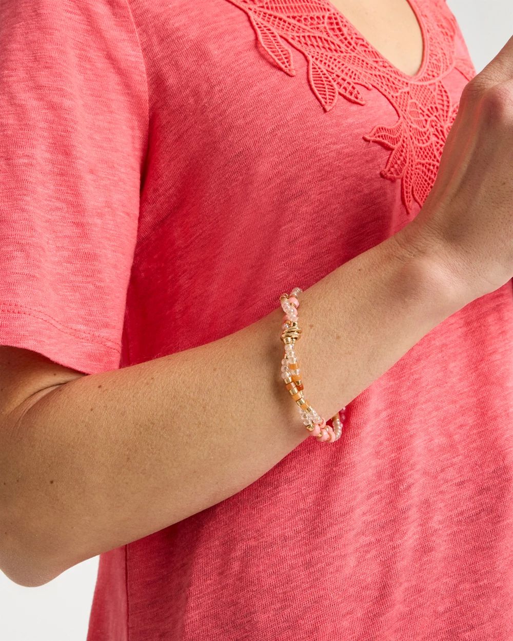 Aventurine Jade Stone Stretch Bracelet