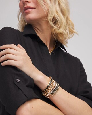 Thread Wrapped Cuff Bracelet click to view larger image.