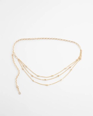 Gold-Tone Chain Belt