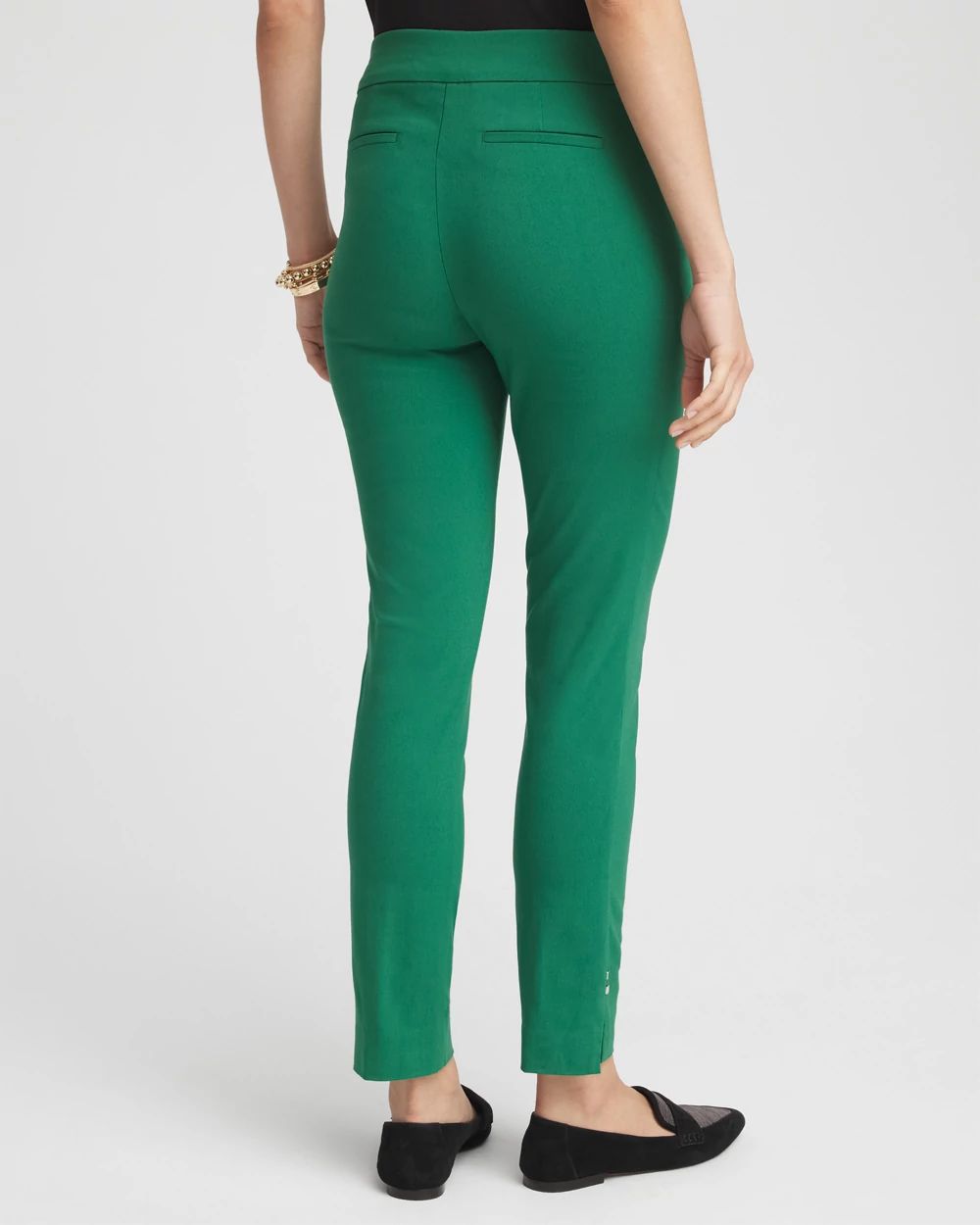 Brigitte Rivet Slit Ankle Pants