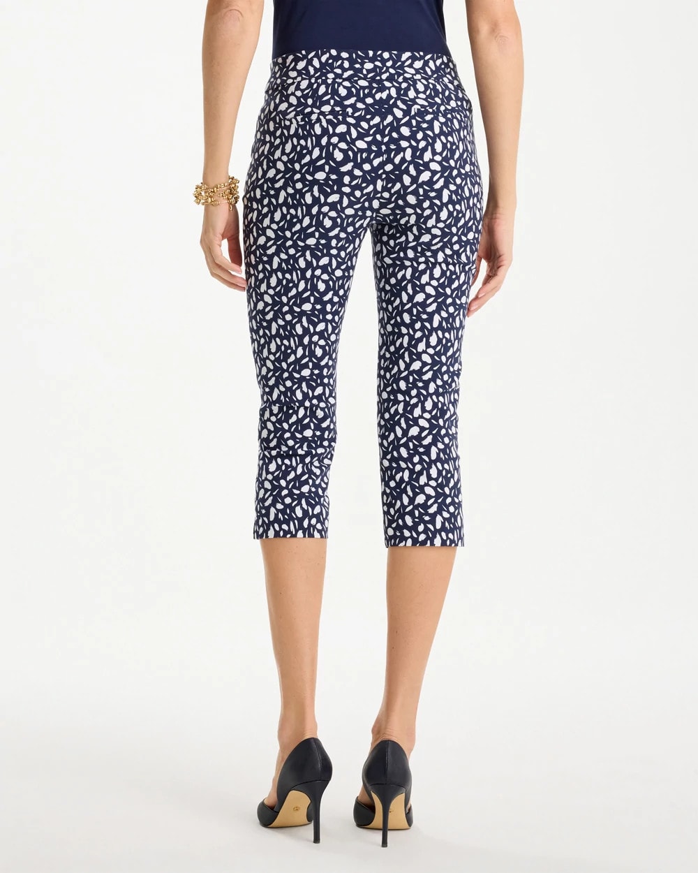 Brigitte™ Slim Printed Pull-On Capri Pant