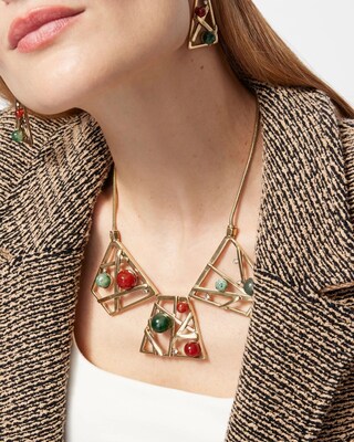Beaded Bib Necklace