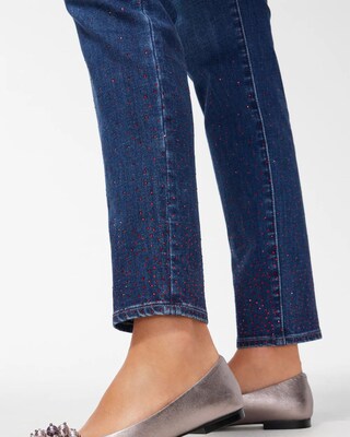 Petite Scattered Stone Pull-on Jeggings