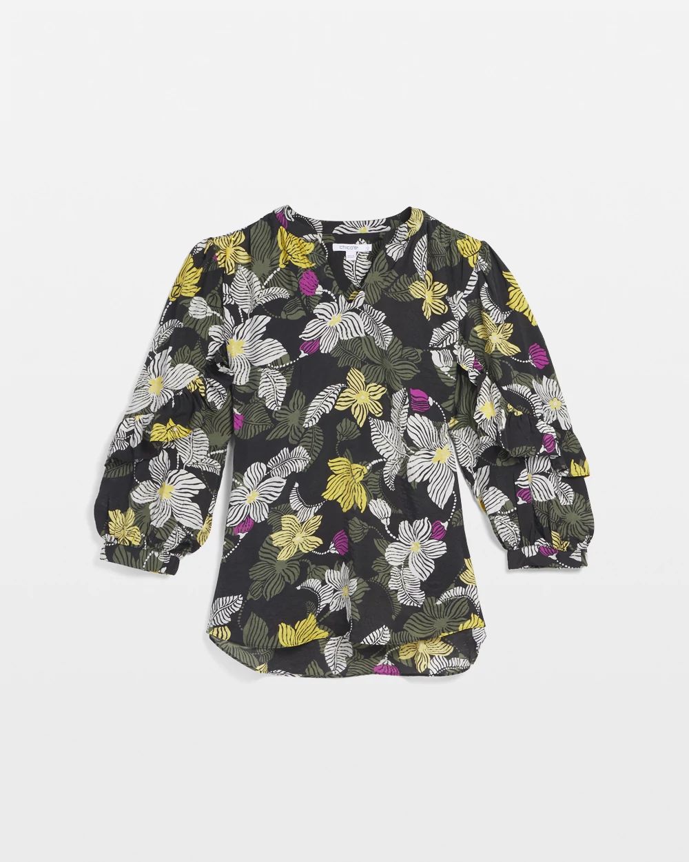 Ruffle Sleeve Blouse click to view larger image.