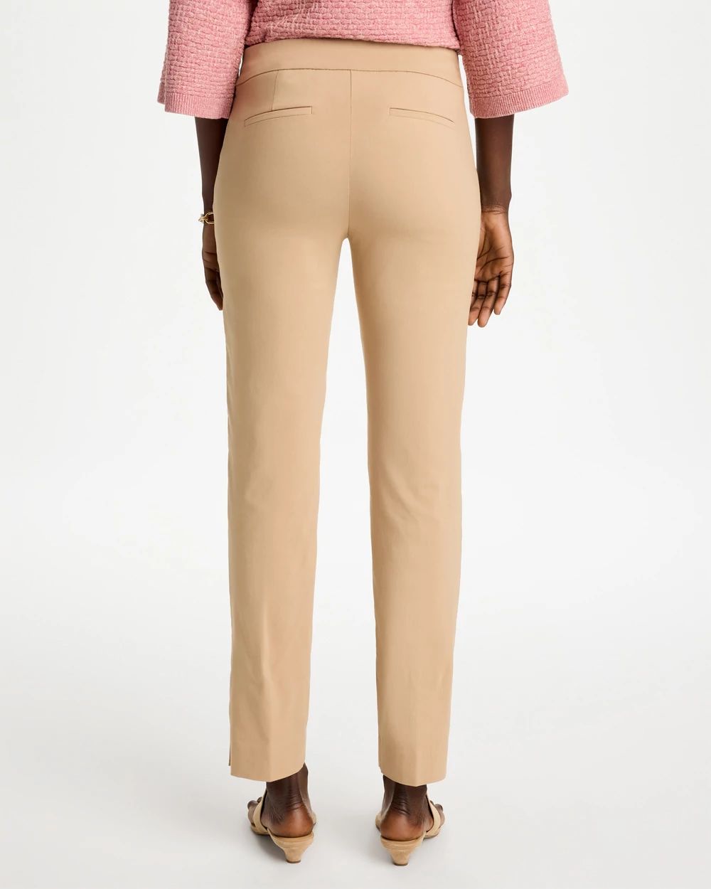 Brigitte™ Slim Button Hem Pants click to view larger image.