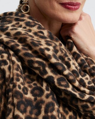 Animal Print Cashmere Wrap