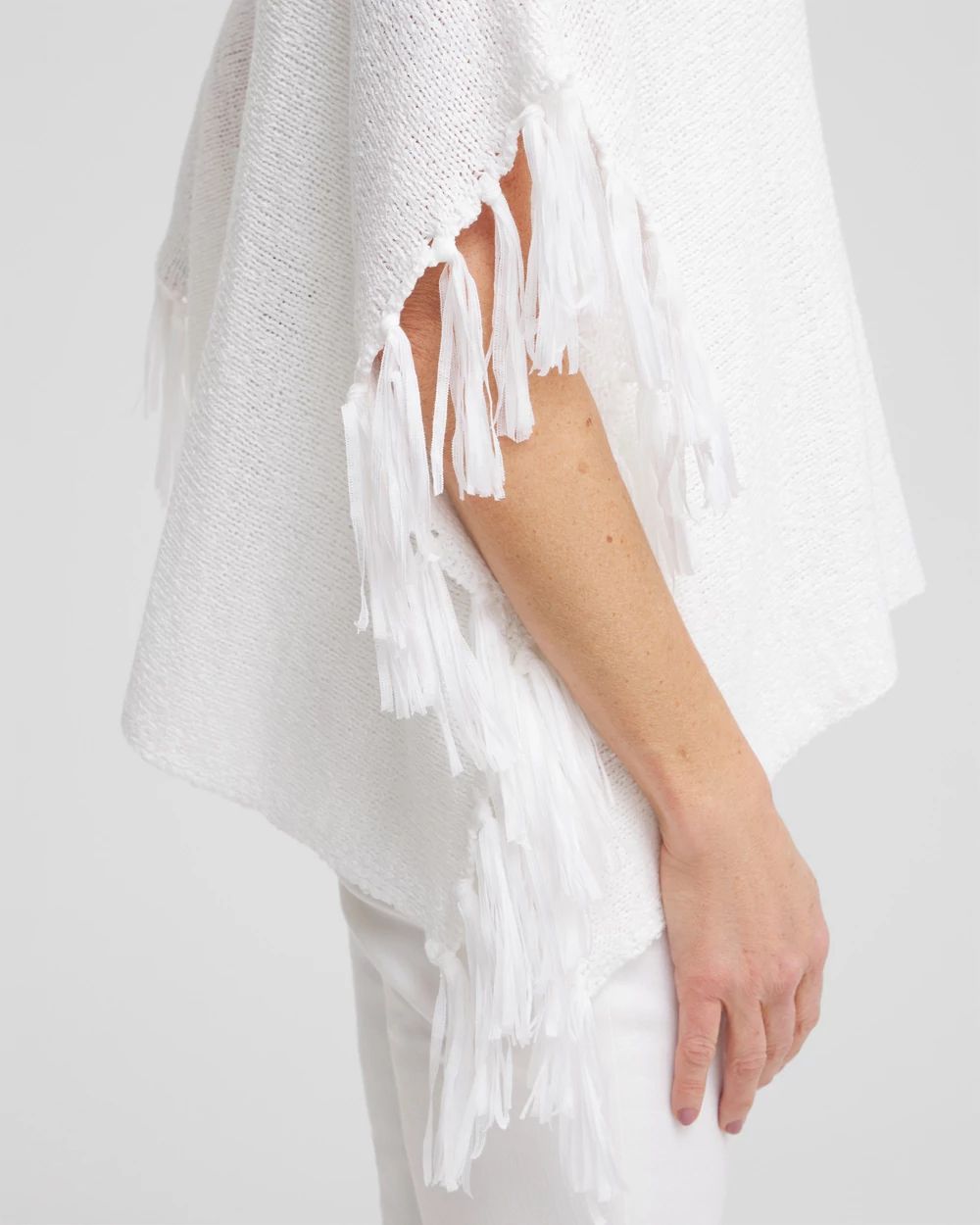 Fringe Knit Poncho