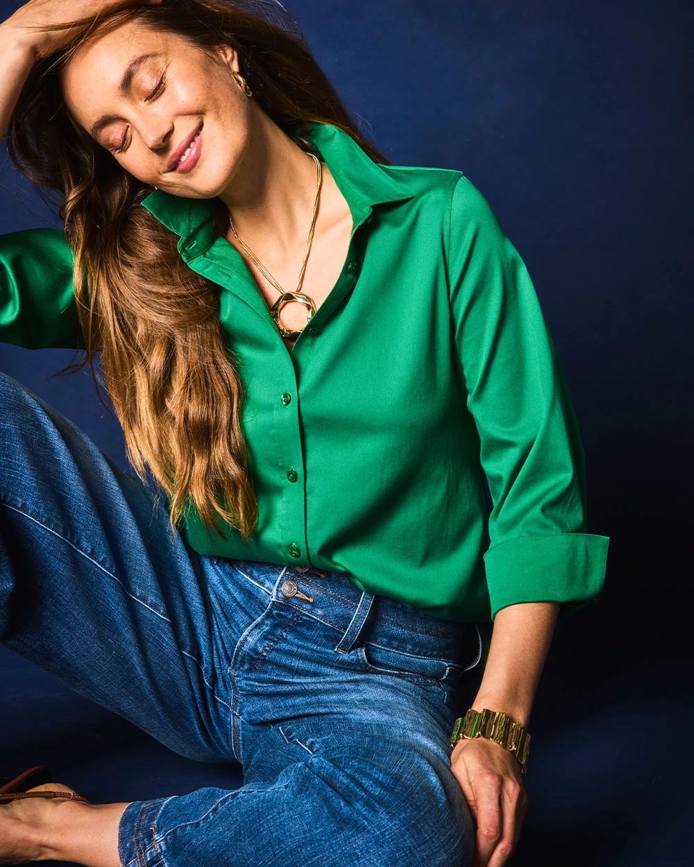 No Iron™ Stretch-Sateen Shirt