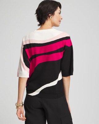 Colorblock Easy Pullover Sweater
