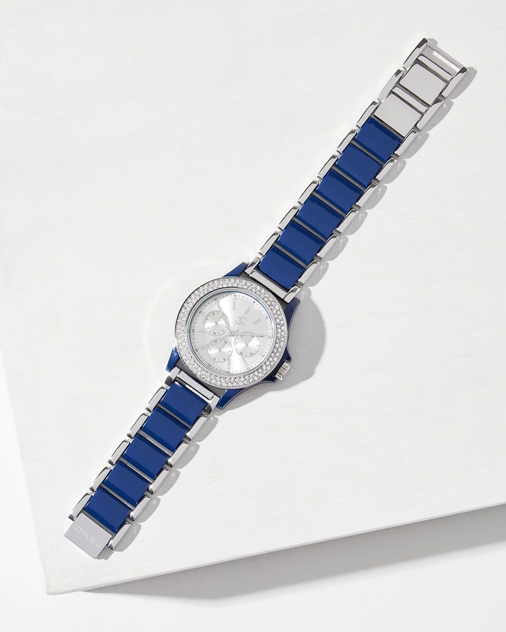 Navy & Silver Tone Watch