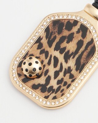Leopard Print Pickleball Ornament