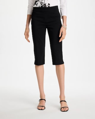 Petite Brigitte™ Slim Rivet Pull-On Capri
