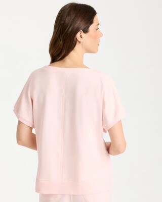 Zenergy® Gauze French Terry Mix Tee click to view larger image.