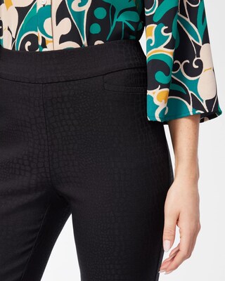 Brigitte Reptile Jacquard Ankle Pants