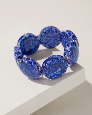 Blue Resin Stretch Bracelet