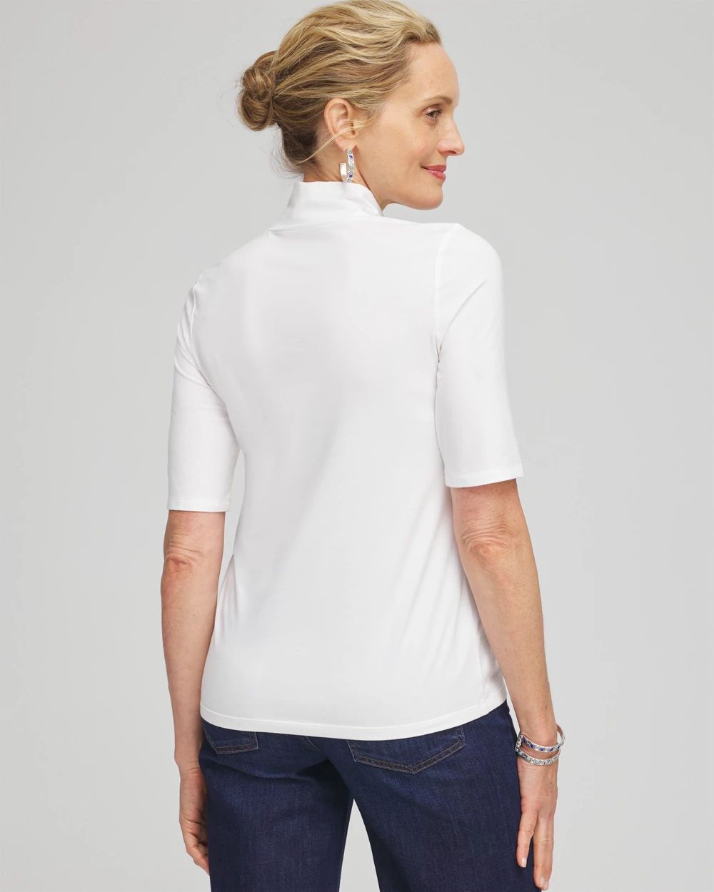 Touch of Cool™ Mock Neck Short Sleeve Tee