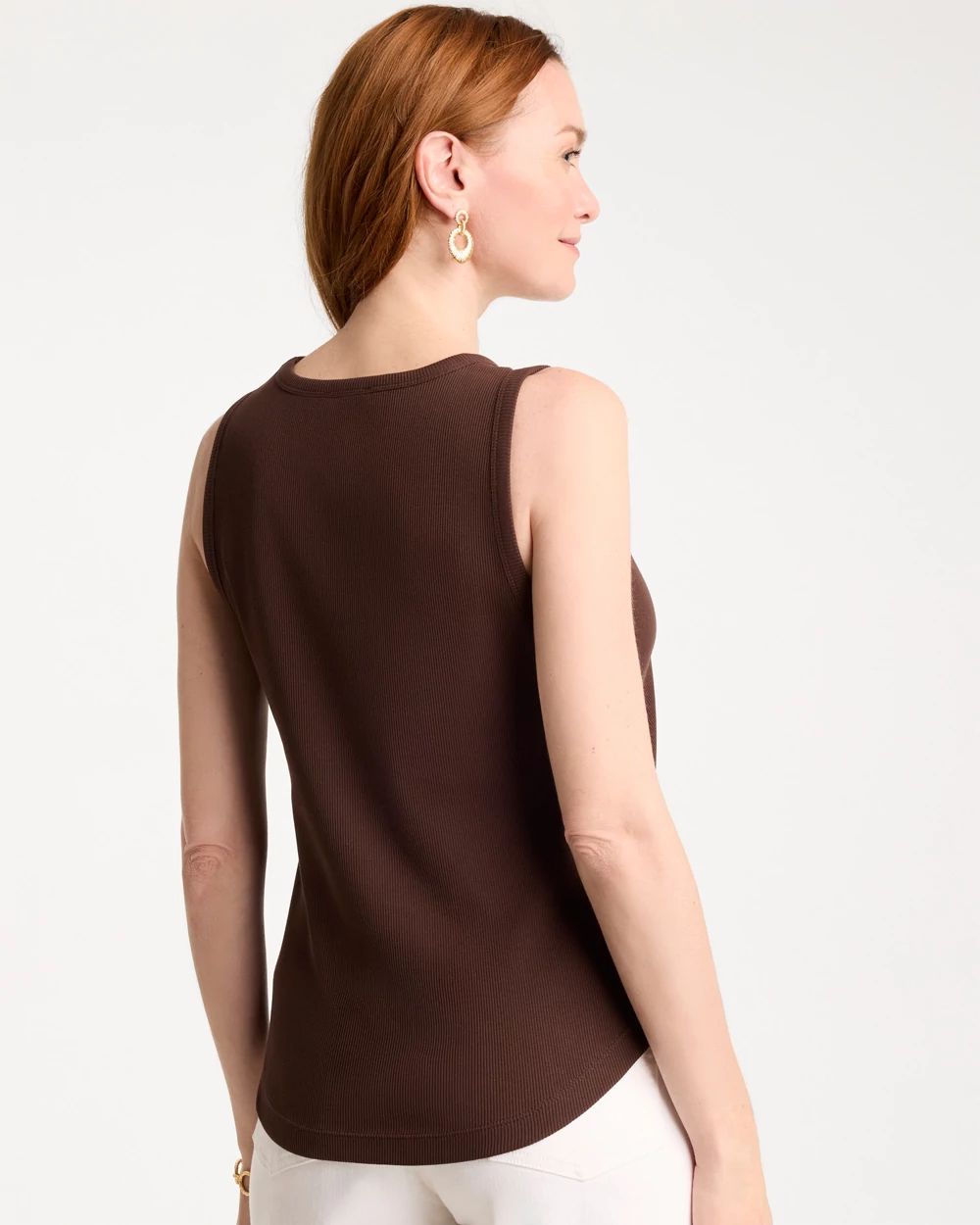High Neck Rib Tank